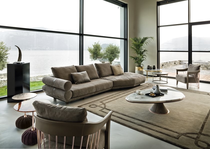 Leather Canape Dangle Velour 0.74m Chaise Luxury Living Room Furniture Sets