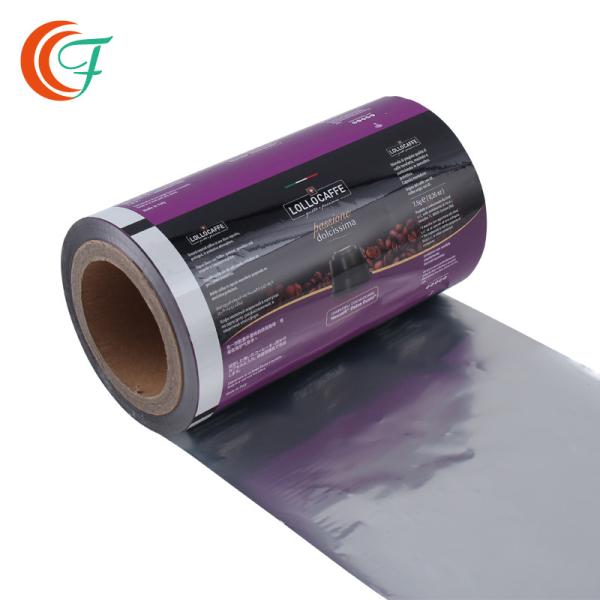 Coffee Flexible Plastic Packaging Roll Film 60mic To 80mic Printing For Food