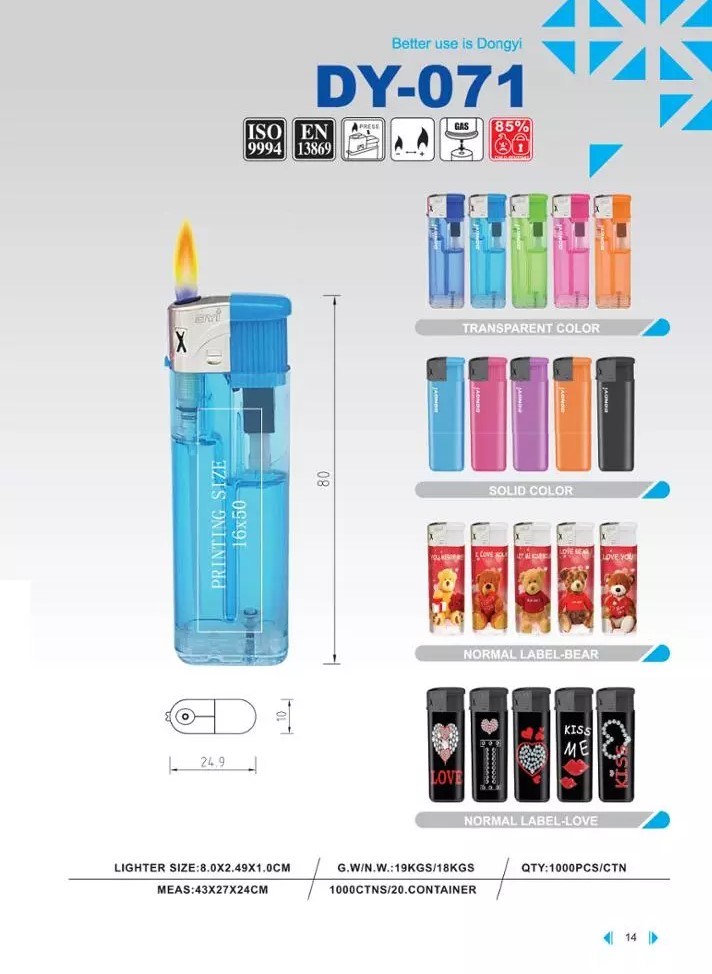 Dy-071 Model Best Malaysia Personalized Disposable Lighter