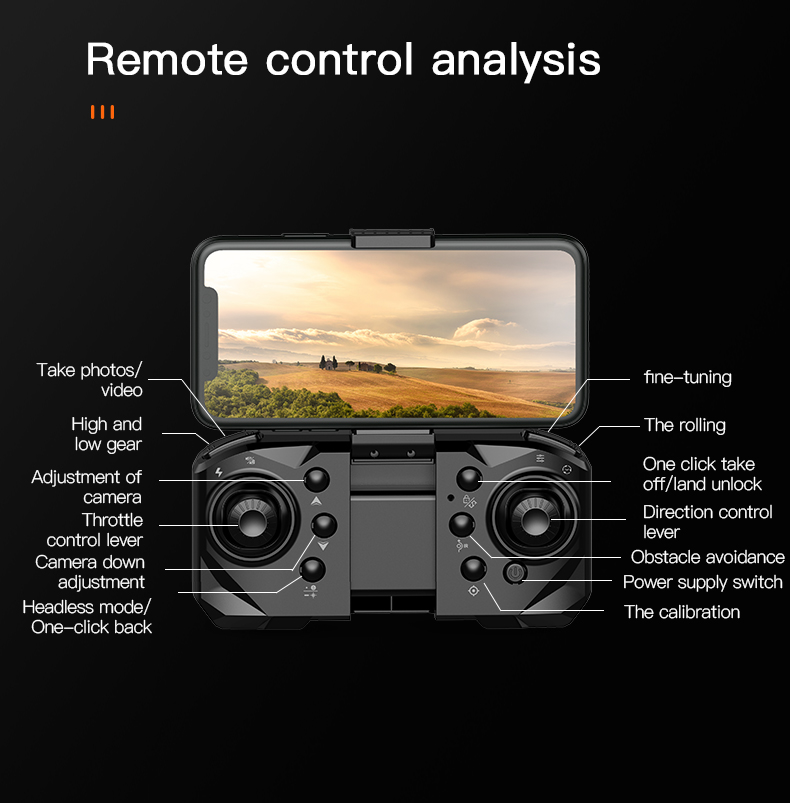 Multi-angle Shot Lf 632 Obstacle Avoidance Recognition Drone With Maximum Flight Time 13 Minutes Design Drone 3D Flip