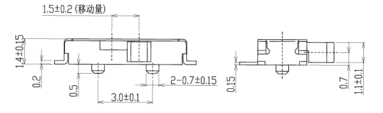 Alinta 7-feet Slide Switch (toggle Switch) SMT Type Operation Force 160gf Life Cycle 5000 Times