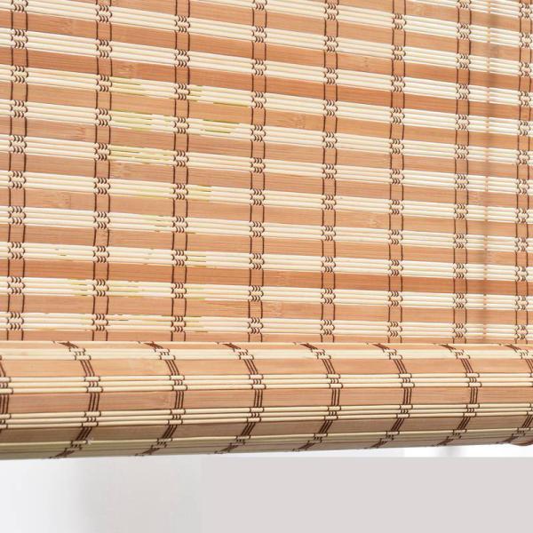 Indoor Outdoor Bamboo Manual Pergola Roller Blinds Window Sun Blade Privacy