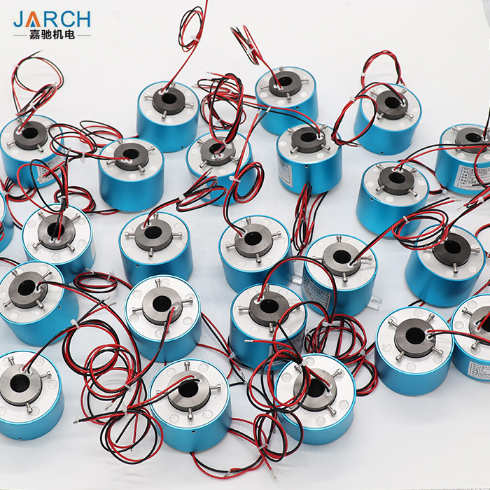 20A 25mm Through Bore Slip Ring Electro Rotary Joint 12 Signals 300RPM