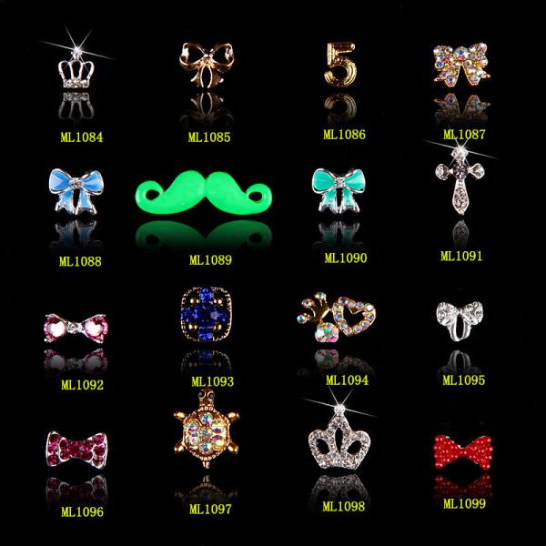 Rose gold rhinestones nails decorations new arrive nail jewelry accessories