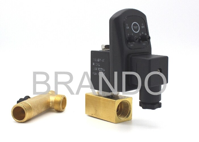 NC Thread Connection Solenoid Stem With Circular Seat / Compress Spring Movable Core