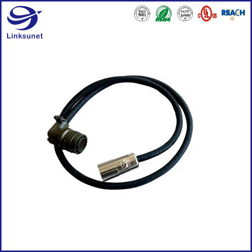 Industrial Robot wiring harness with MIL DTL 26482 Bayonet Lock Connector