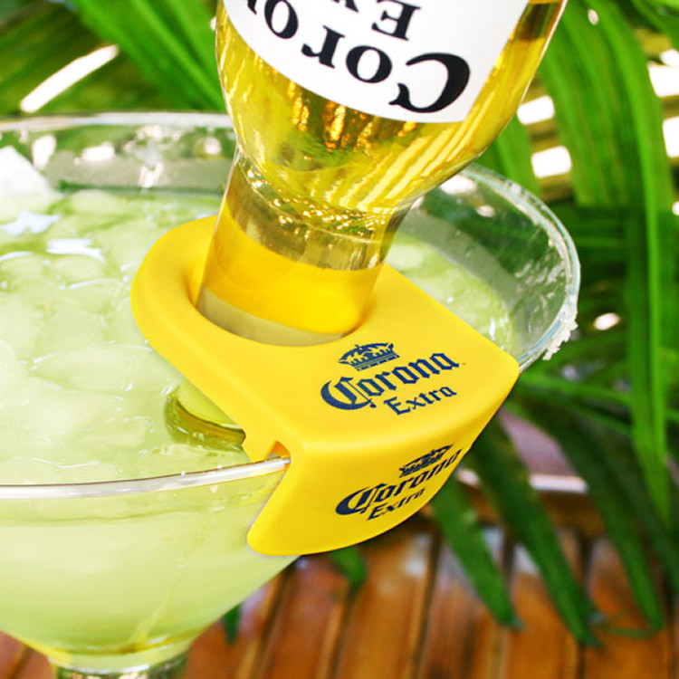 Slanted CoronaRitas Margarita Beer Holders CoronaRita Clip For Martini Glasses