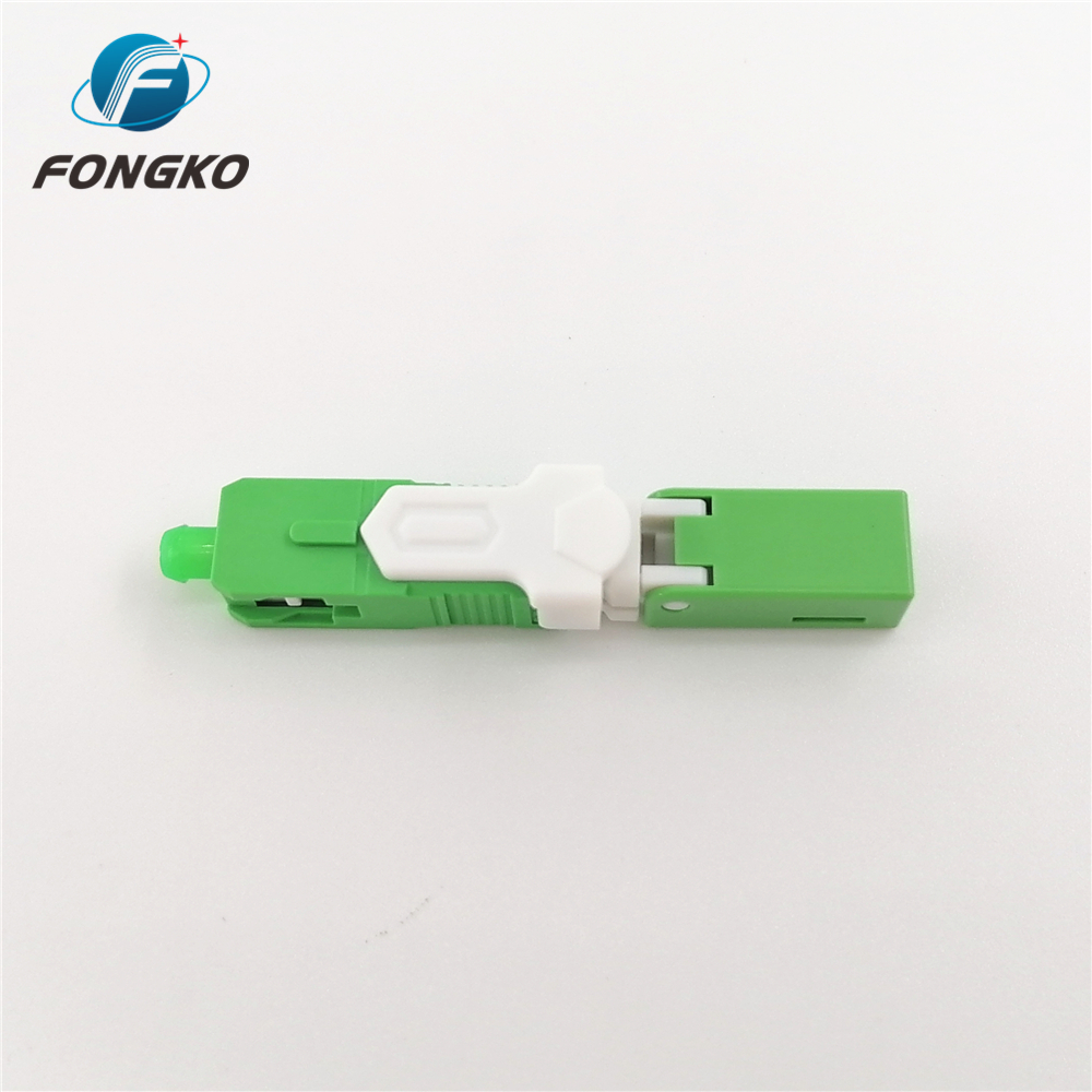 Standard Green Field Fiber Optic Fast Connector SC/APC FKSA022