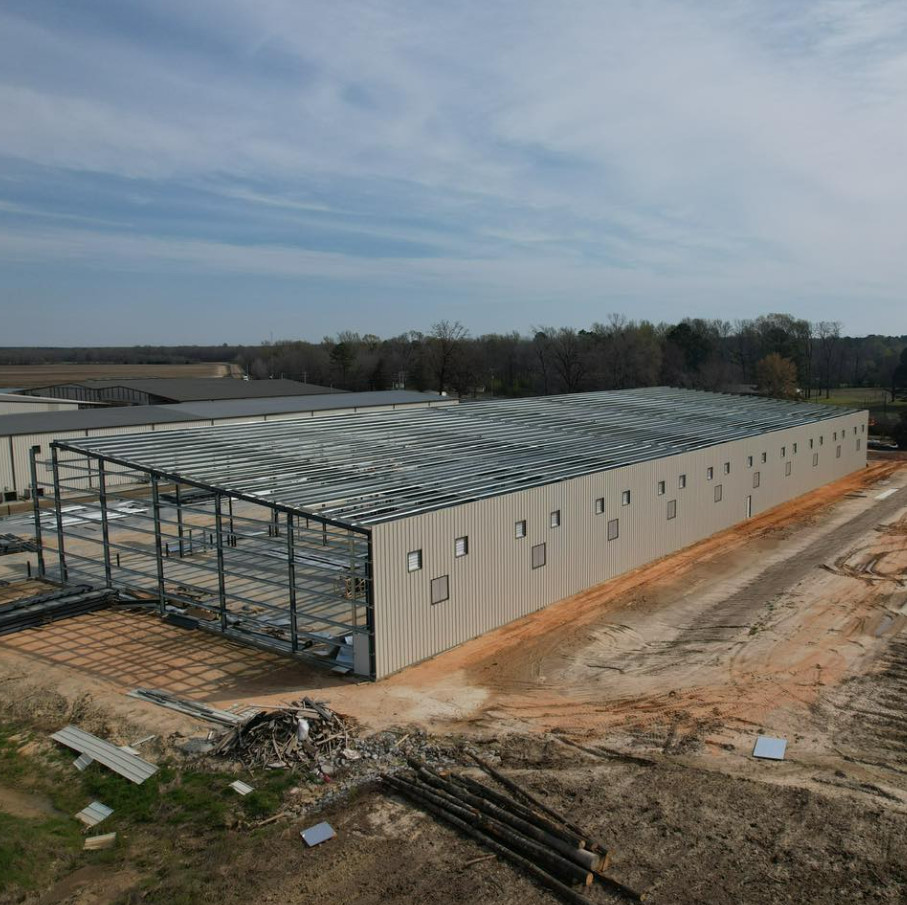 Custom Modern Prefab Metal Buildings , Frame Structure Building Construction