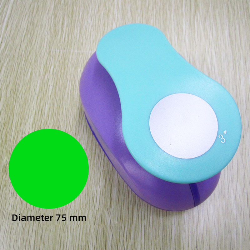 Customized Colorful 8-75mm Round Hole Punch DIY Mini Craft Paper Flower Punch for Kids