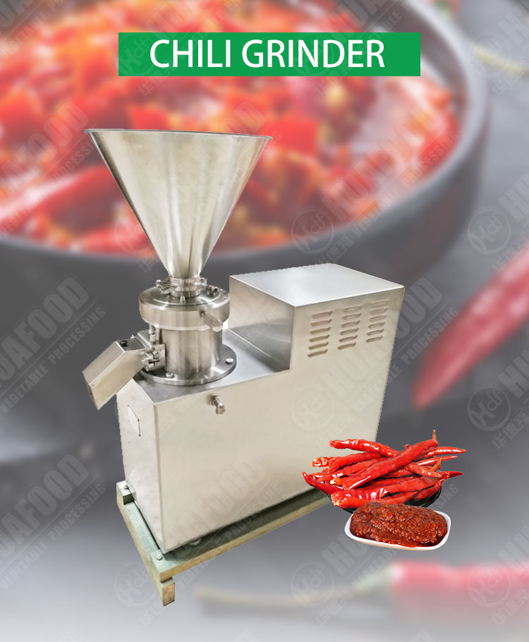 High Efficiency Chilli Grinding Machine For Chicken Bone Butter Peanut Sauce
