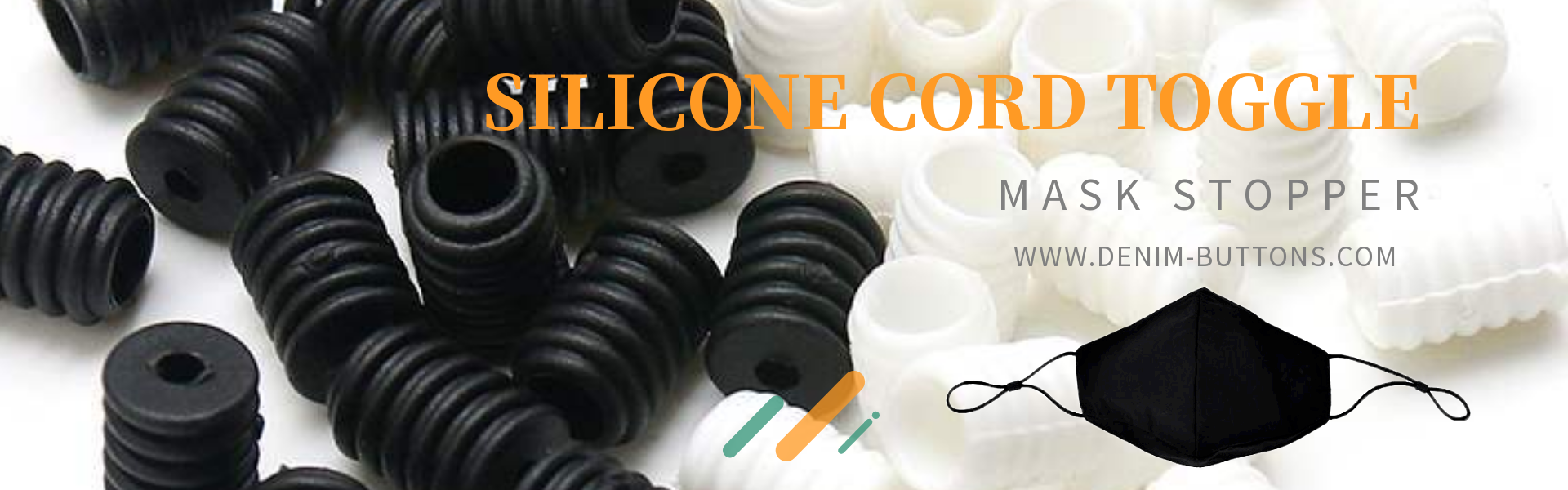 silicone cord toggle