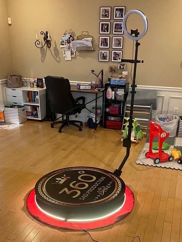 Automatic Spin 360 Video Camera Booth Platform For Parties