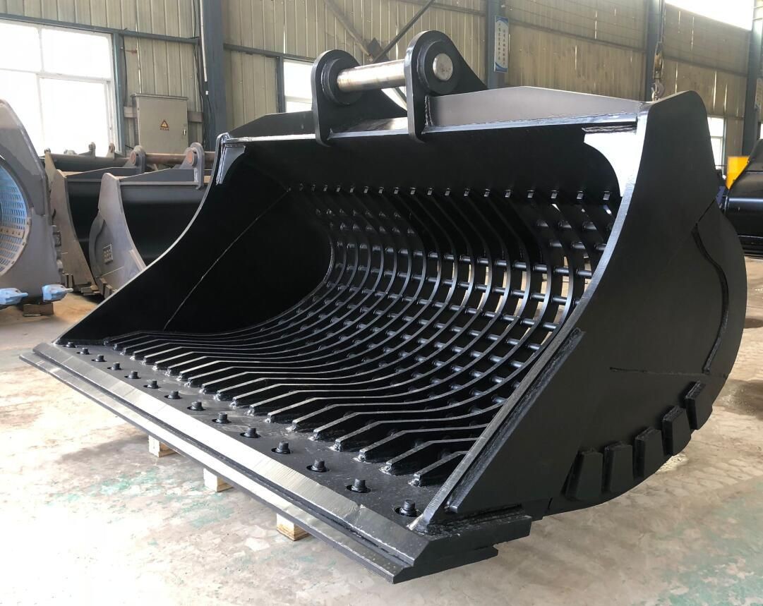 Hardox500 Steel Excavator Skeleton Bucket Attachments For SY200 SY220