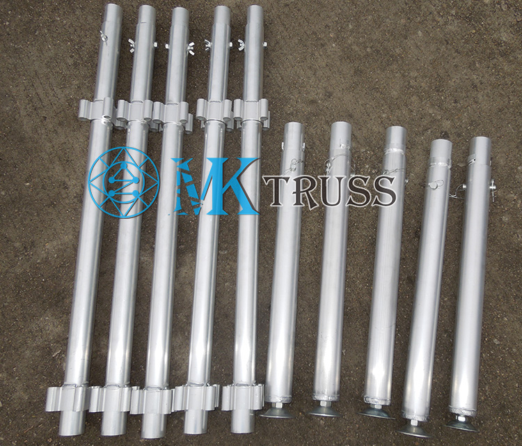 4'x8' Adjustable Event Stage Platform with Aluminum Stage Assembly and 18mm Plywood