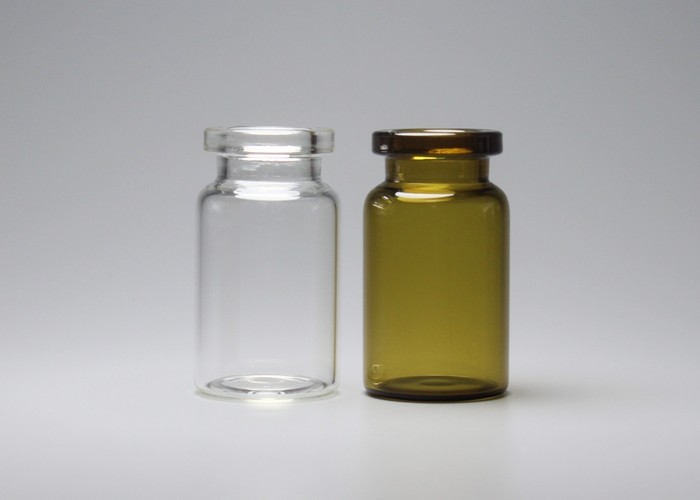 7ml Clear or Amber Medicine Glass Vial