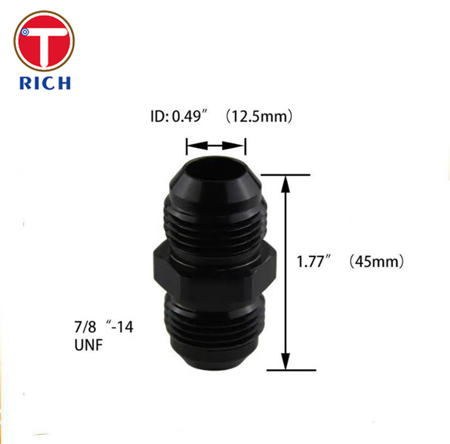 Threaded Pipe Adapter Double Headed Oil Pipe Joint Nut For Modified Automobiles