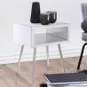 Buy cheap Silver Mirror 17.91"W Coffee Bedside Table Middle Hollow Space Design from wholesalers