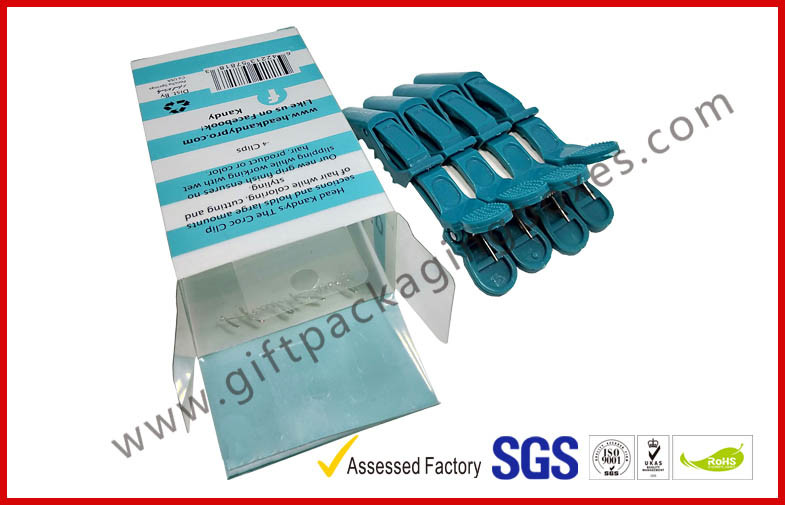 PETG / PVC Plastic Clamshell Packaging box with hanger , plastic gift boxes