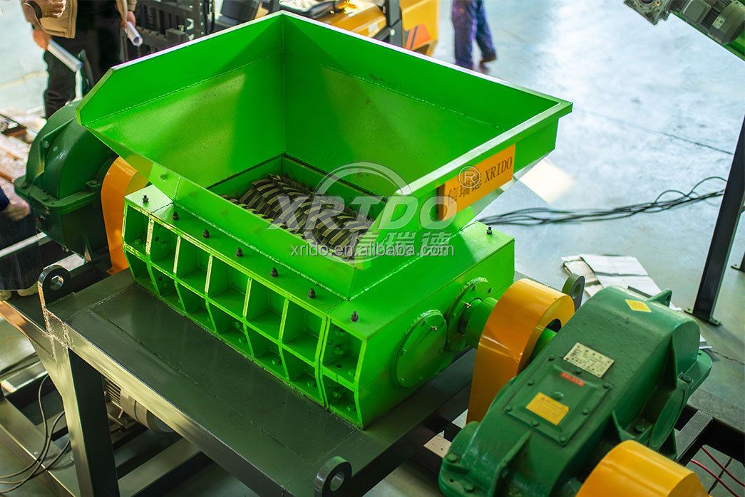 Plastic Waste Shredder Machine Double Shaft Shredder For Fabric And Clothes