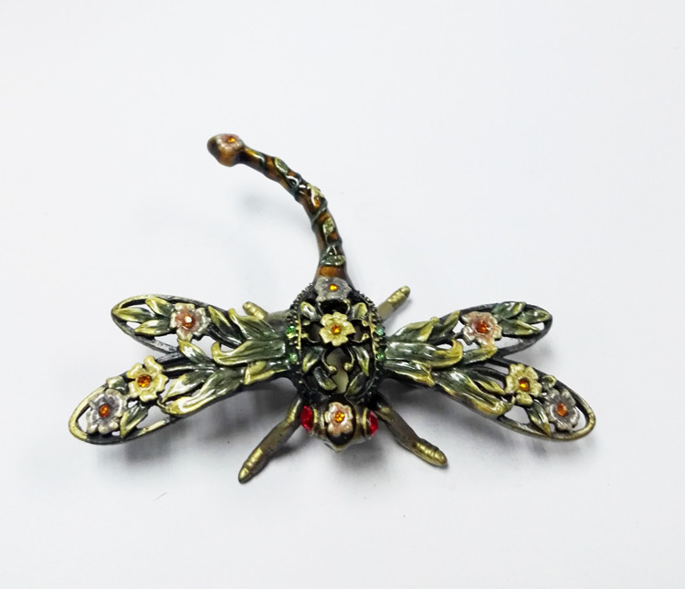 Fashion Dragonfly Metal Jewelry Box Dragonfly trinket box