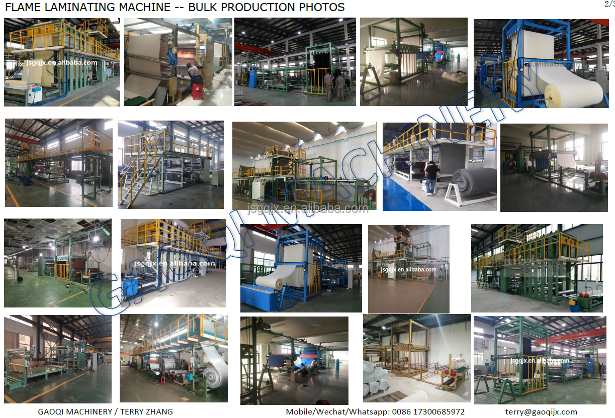 Advanced PLC Control Fabric to Foam Flame Laminating Machine for Automatic Grade