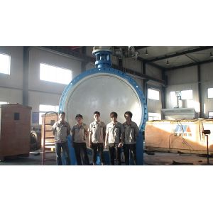 China Ductile Iron DN2800 Butterfly Valves With Dismantling Joint Butt Welded on sale