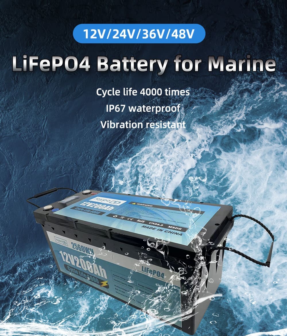 Lightweight Marine Lithium Battery Pack 12V 100Ah 200Ah 300Ah 400Ah