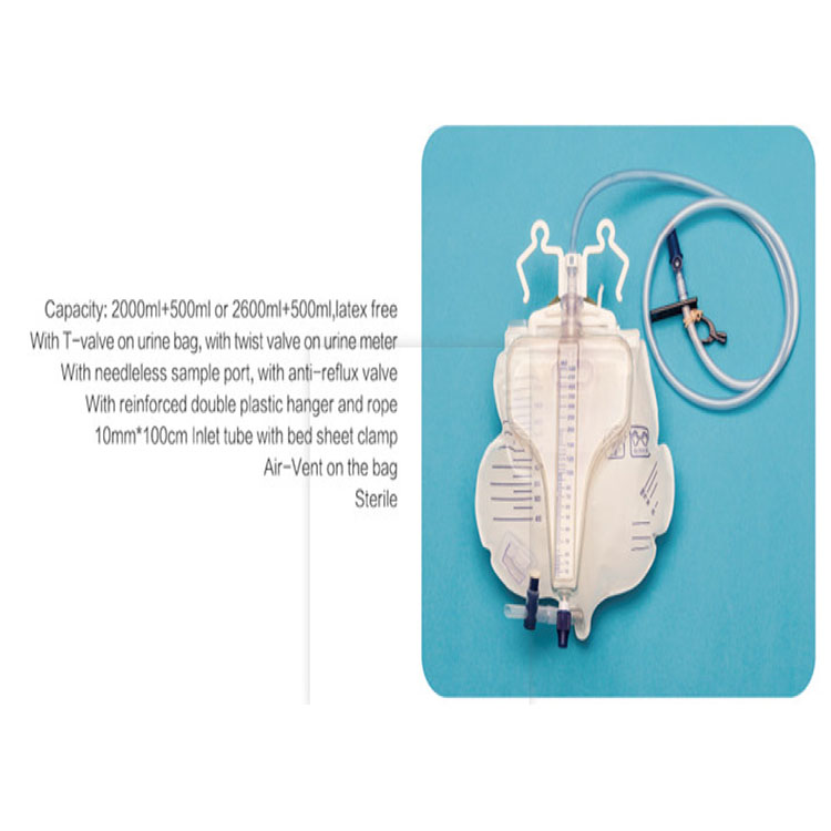 Disposable Medical Urology Series Luxury/Meter Urine Drainage Bag Customized for adult PVC urine bag