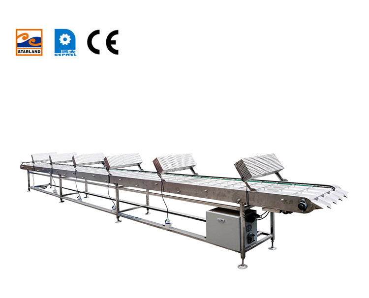 Commercial Customized Cone Production Line Marshalling Cooling Conveyor