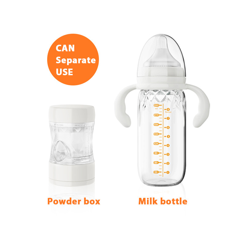 Anti Colic Formula Mixing Baby Bottle 240ml Medium Flow With Milk Dispenser