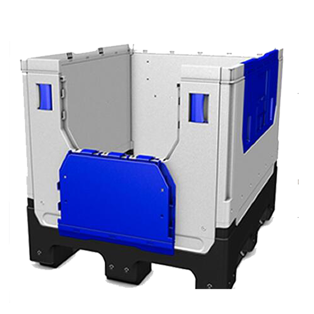 bulk storage collapsible plastic pallet box and bins pallet container with lids