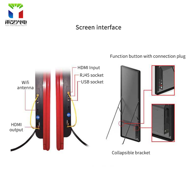 P2 P3 P4 Digital LED Advertising Panel Floor Standing LED Screen Poster