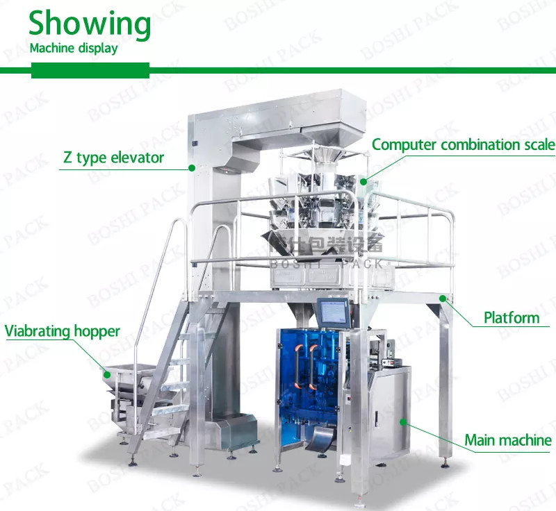 Automatic Weighing Vertical Packing Machine For Pasta Dry Food