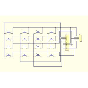 Rugged Vandal - Proof Numeric Keypad With 16 Keys , Ideal For Access Control