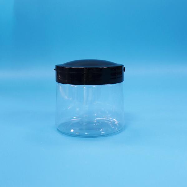 Food Grade Transparent Small Round Plastic Food Storage Jar Plastic Screw Top