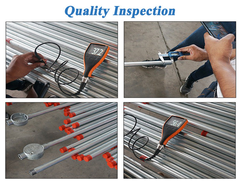 25mm GI Conduit Pipe Gi Electrical Conduit Class 3 Class 4 ISO Certificate
