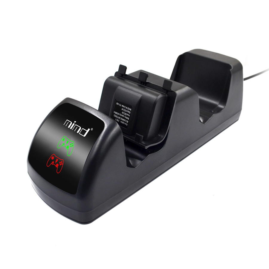 High Quality Charging Dock Dual Charger Station with 2 x1200mAh Rechargeable Batteries and USB Cable for Xbox One