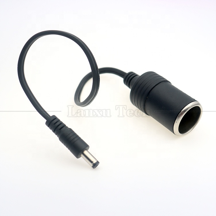 120W 12V 10A Car Cigarette Lighter Female Socket to DC Male 5.5mm x 2.1mm Power Charger Cable
