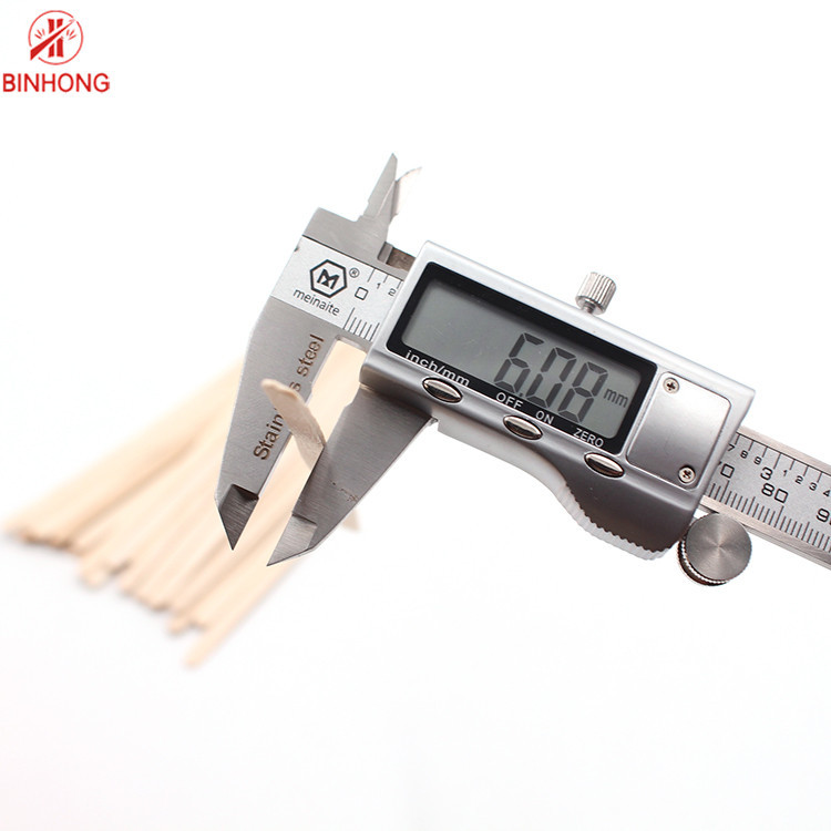 Flat Head Natural Color 1.3mm Bamboo Coffee Stirrer