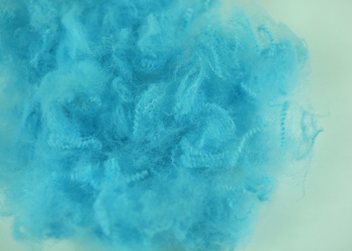 3D*38MM Recycle Cationic Polyester Fiber , Polyester Staple Fiber For Carpet