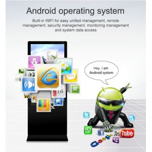 LCD Touch Screen Digital Kiosk Display With Aluminum Alloy Frame