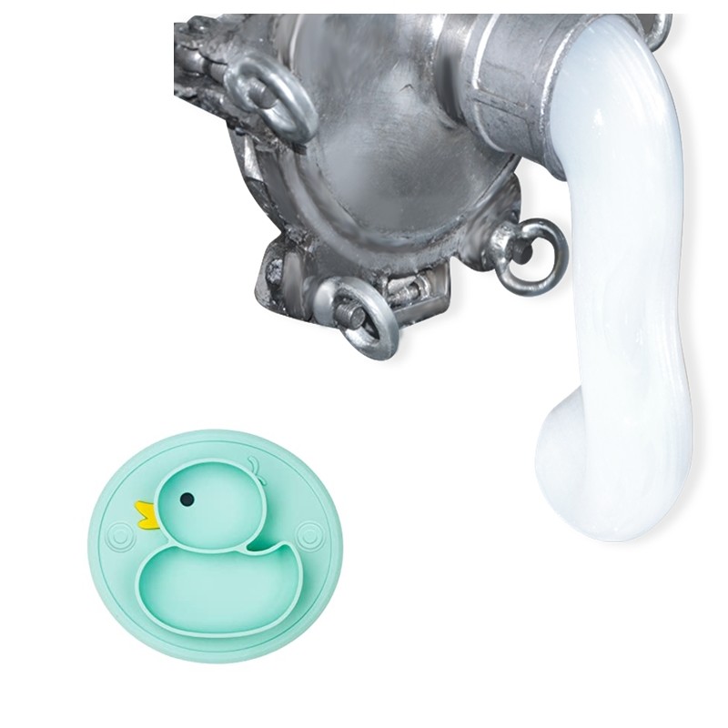 BPA Free 35 KN/M Food Grade Liquid Silicone Rubber For Baby Plate