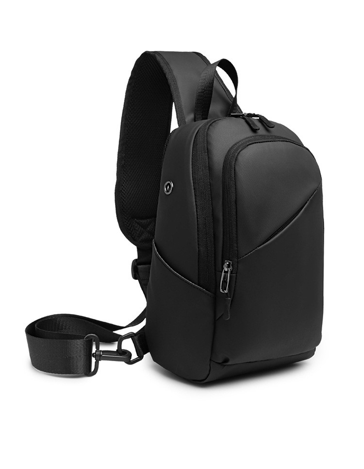 7.9 Inch IPAD USB Charging Shoulder Travel Sling Bag 18*10*30cm