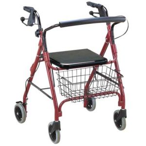  Four Wheel Rollator with Fold Up Removable Back Support standard Manufactures