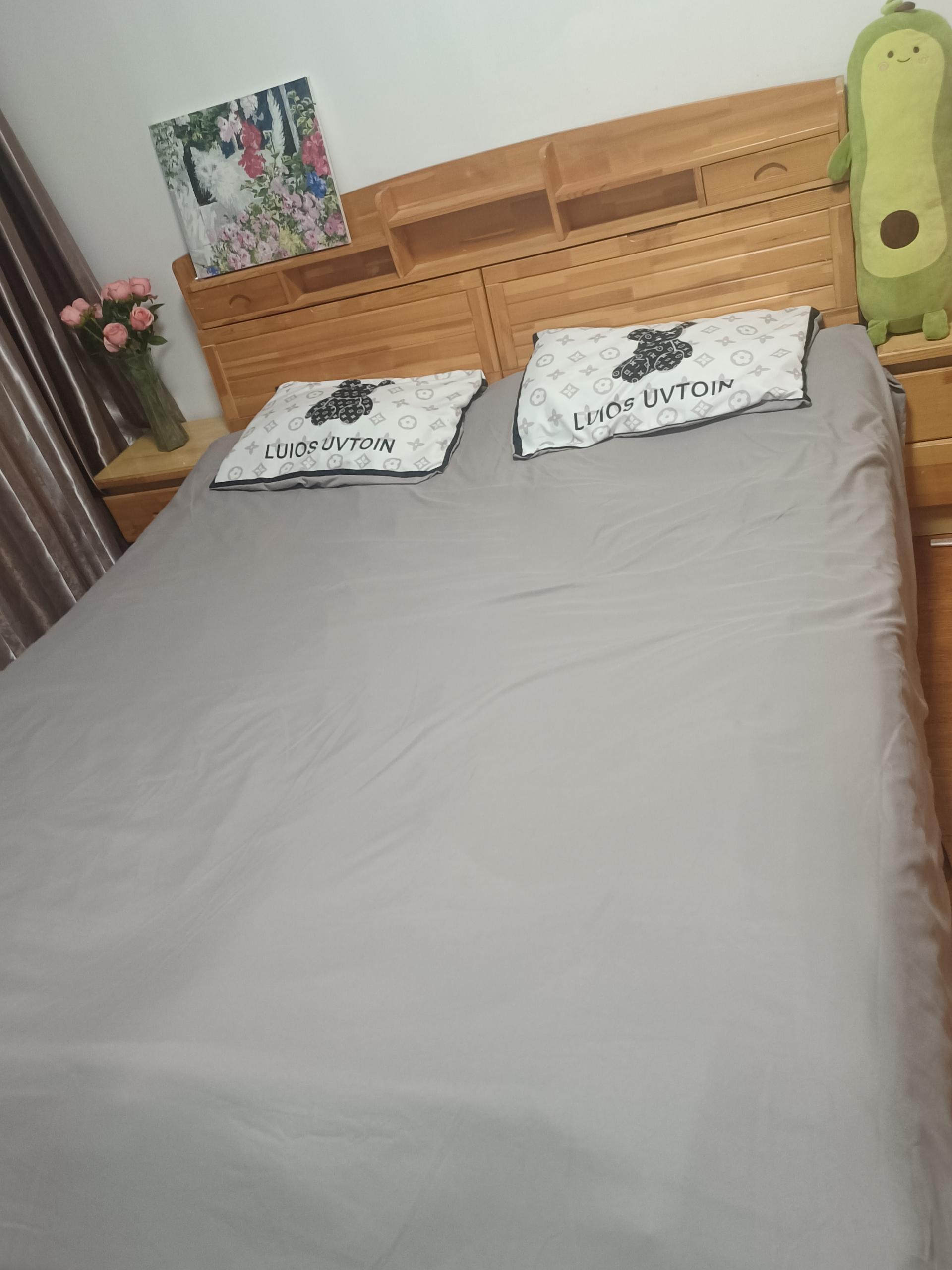 Customized Color 4Pcs 100% Polyester White Bear Bed Sheet Set For Hotel Baby Home