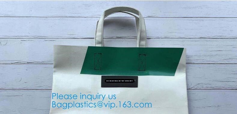 Custom Printing Tear Proof Promotional Bag Washable Handbag Dry Bag Soft Handle Shoulder Bag Pack PVC With Zipper