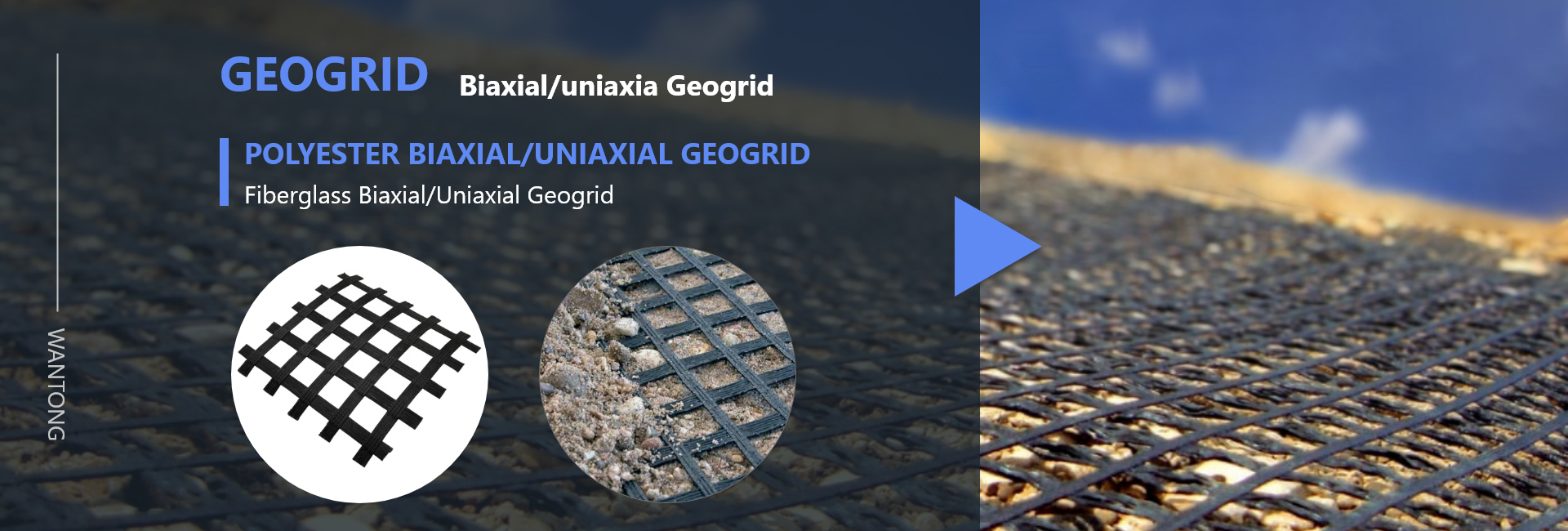 Black High Strength Geogrids for Uniaxial and Biaxial Retaining Wall Construction