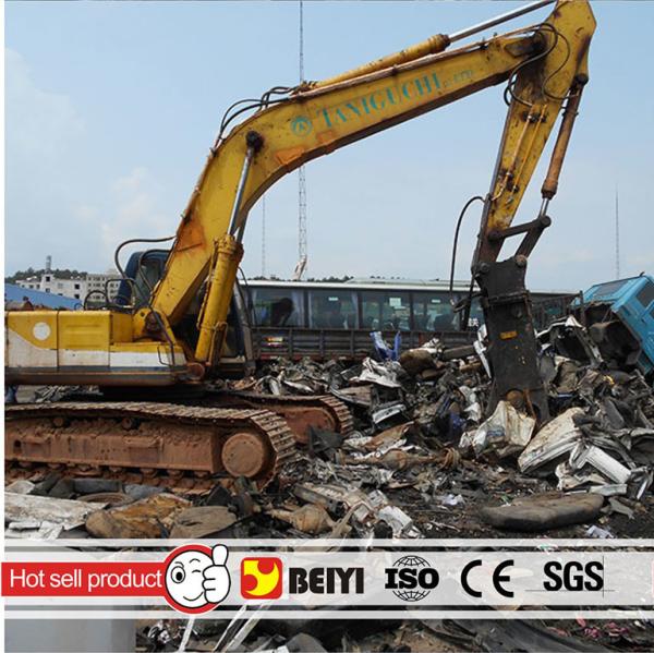 BEIYI BYCS 200RT/250TR hydraulic scrap shear for Excavator mobile steel