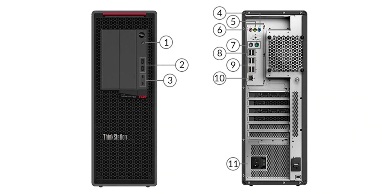 Lenovo ThinkStation P620 AMD 5945WX 16G 4T 1000W Desktops Workstation PC Computer
